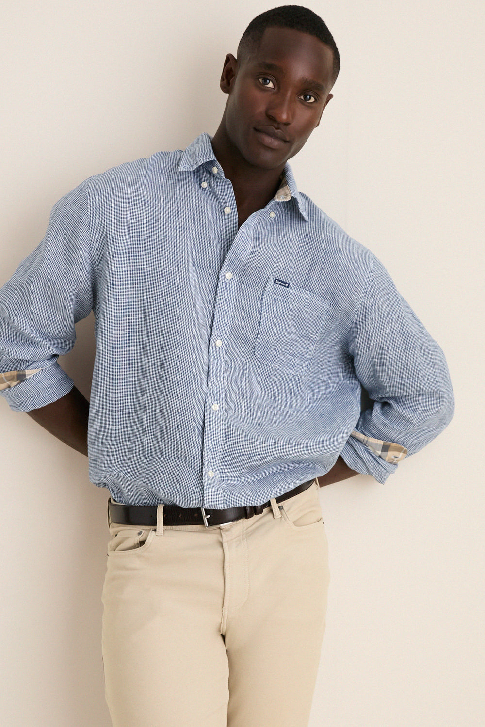 Navy Linton Tailored Shirt