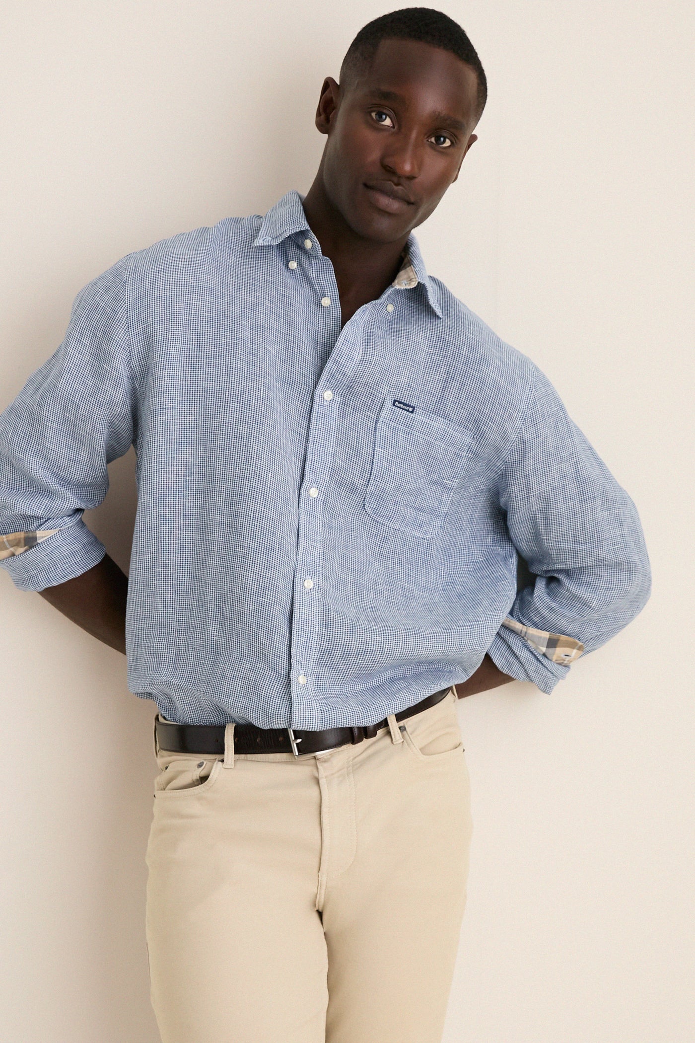 Navy Linton Tailored Shirt