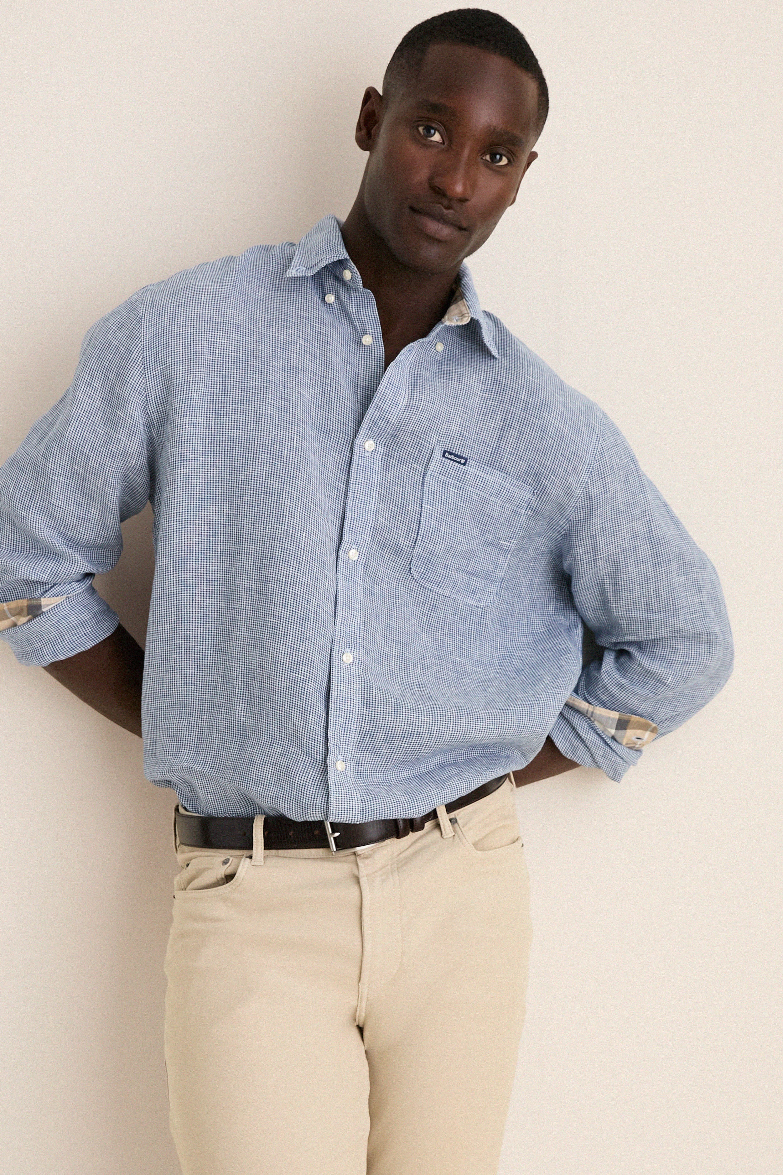 Navy Linton Tailored Shirt