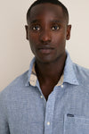 Navy Linton Tailored Shirt