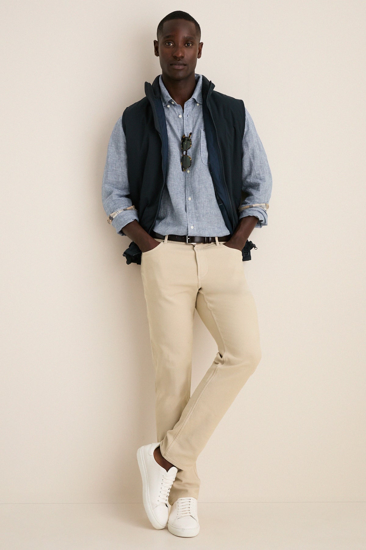 Navy Linton Tailored Shirt