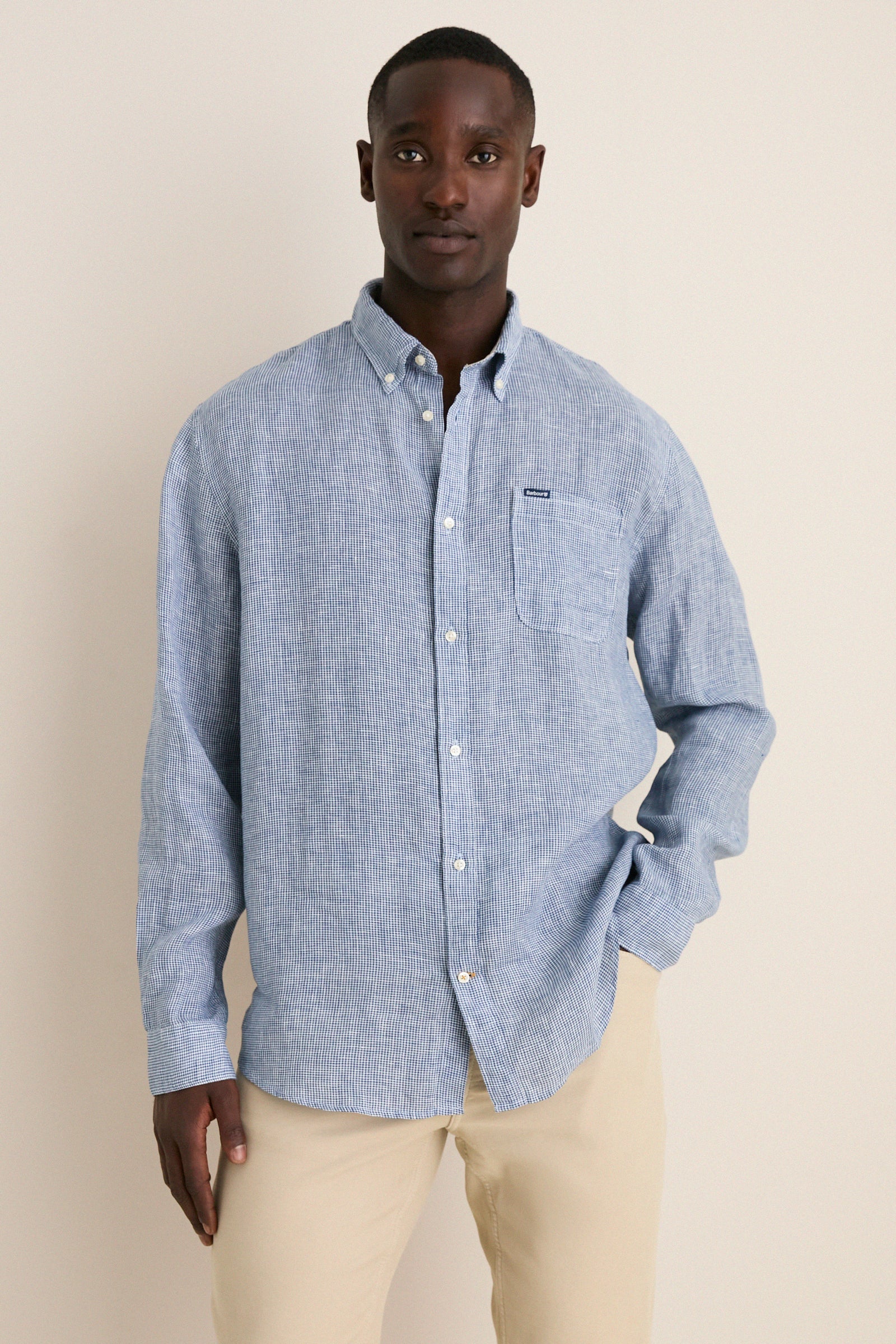 Navy Linton Tailored Shirt