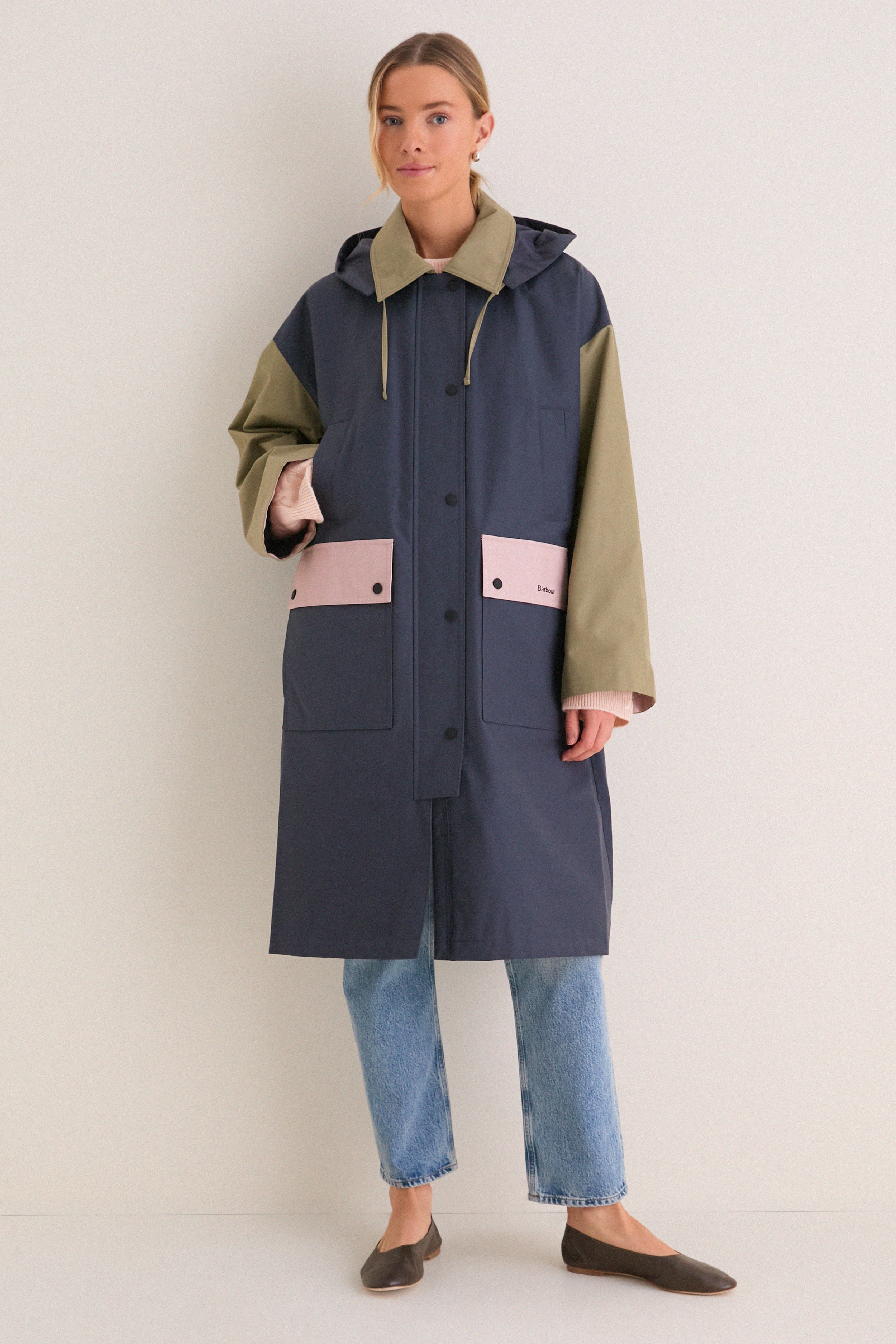 Dusk Grey Tri-Color Blearigg Showerproof Jacket | Barbour