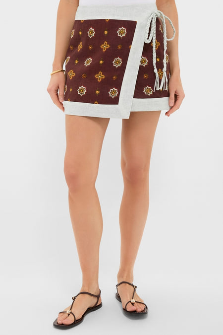 Tierra Alhambra Mini Wrap Skirt