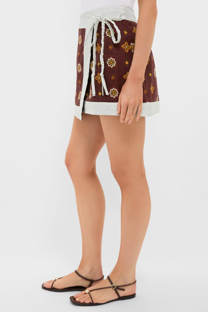 Tierra Alhambra Mini Wrap Skirt