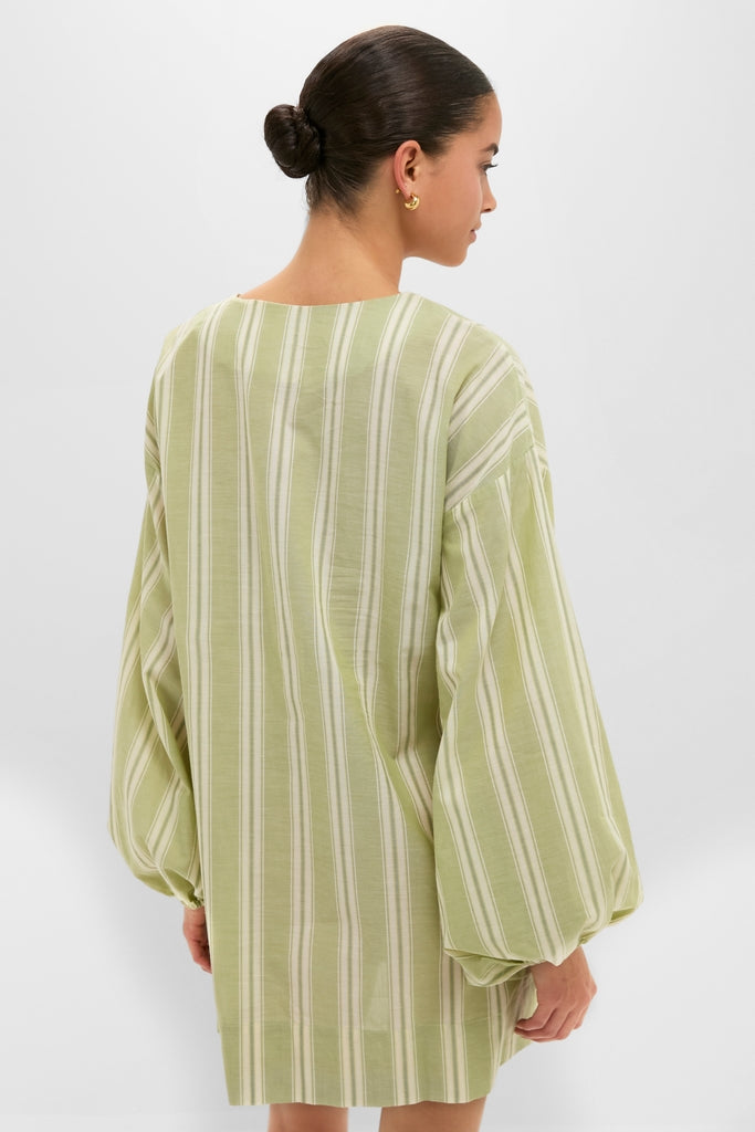 faithfull the brand juniper midi dress Faded Juniper Ombre Stripe Pia Mini Dress