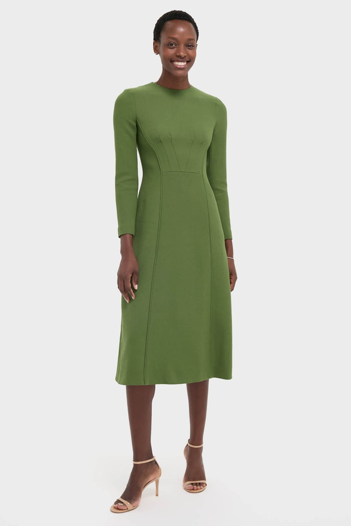 emilia wickstead green dress Winslet Dress in Green Jelly Sequins
