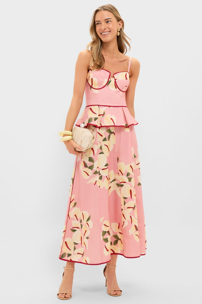 Anthurium Print Maxi Skirt | Dress To