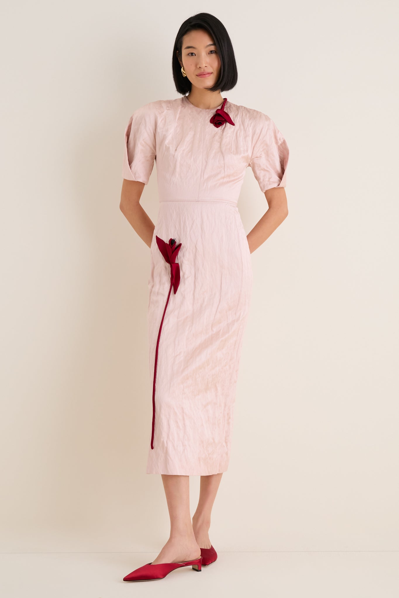 cameo cocktail dress After Six Cameo Blush Pink Lace Cocktail Length V-Neck Party Dress sz 16 New