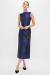 Beetle Sleeveless Pencil Cocktail Midi Dress