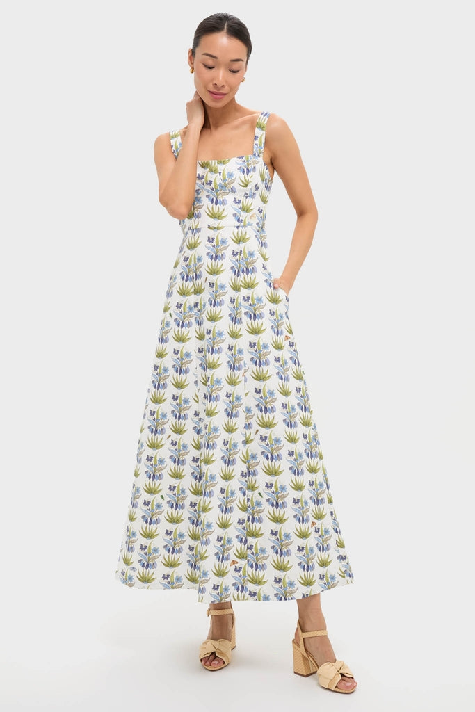 midi blue summer dress Blue Azzurra 2 Midi Dress
