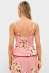 Anthurium Print Bustier Top