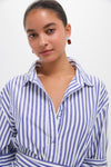 Stripe Blue and White Classic Button Down Shirt