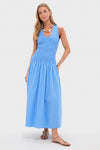 Azul Mico Pinstripe Palomar Midi Dress