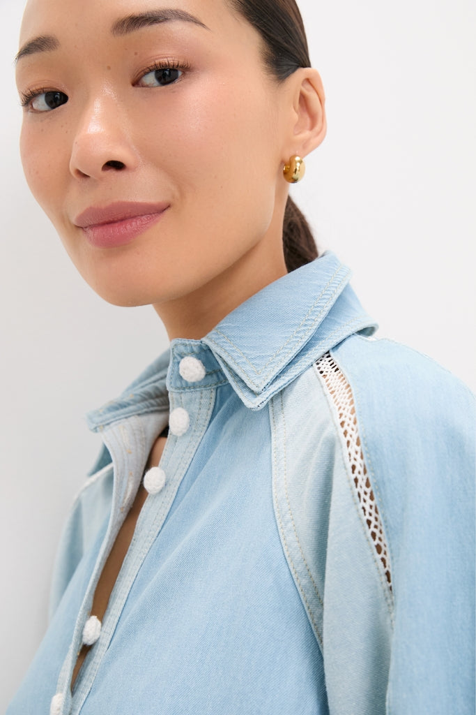 Denim Bicolor Shirt