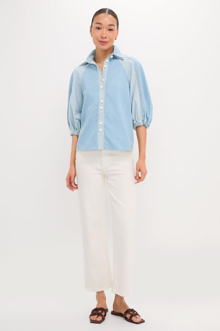 Denim Bicolor Shirt