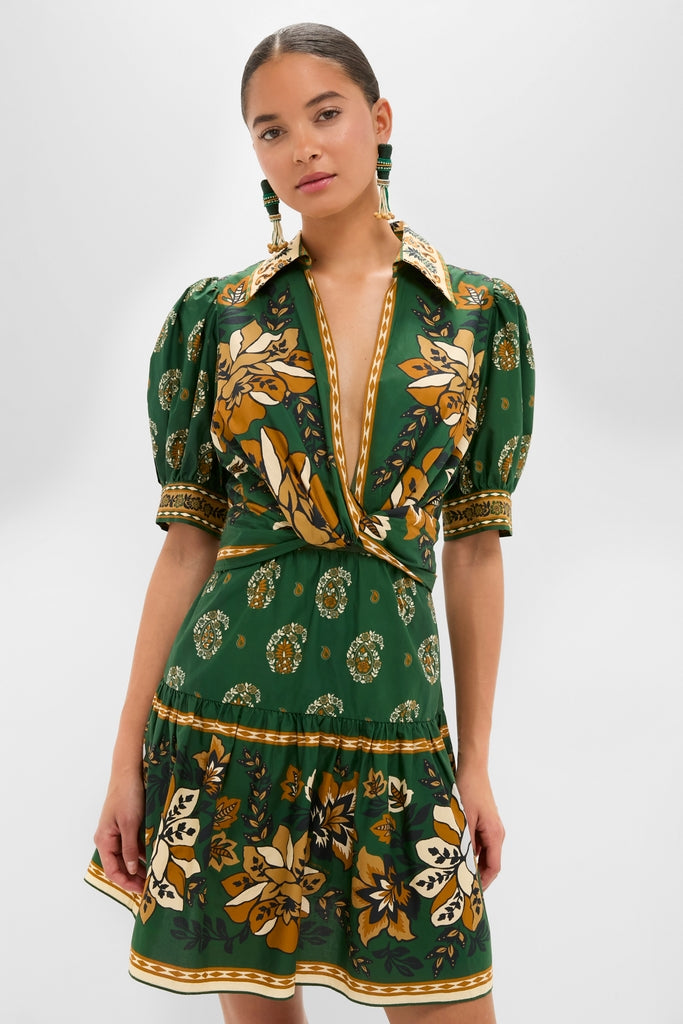 Ayla Green Mini Dress