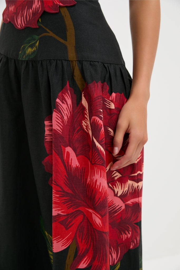 bianca pinstripe midi dress Averie