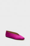 Magenta Satin Luna Slippers