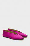 Magenta Satin Luna Slippers