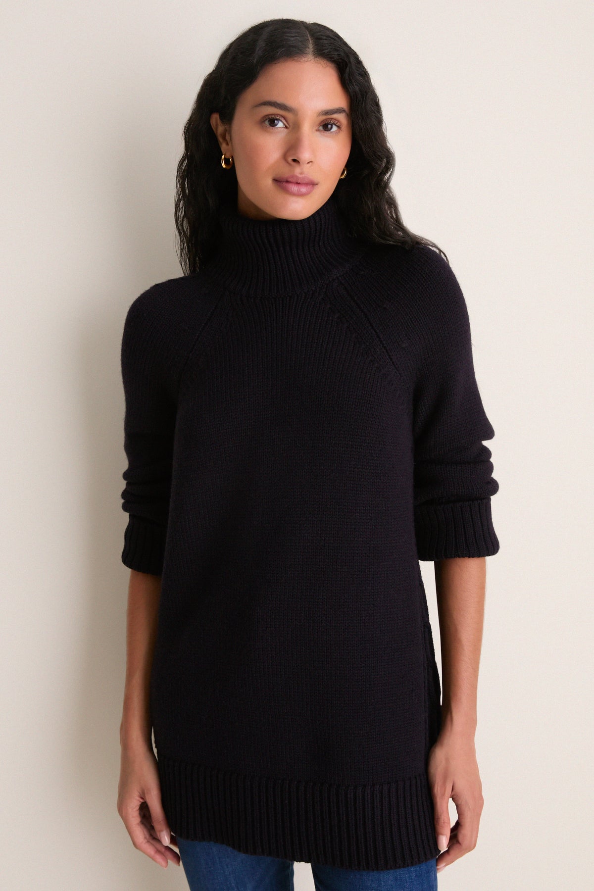 Navy Louisa Turtleneck Sweater