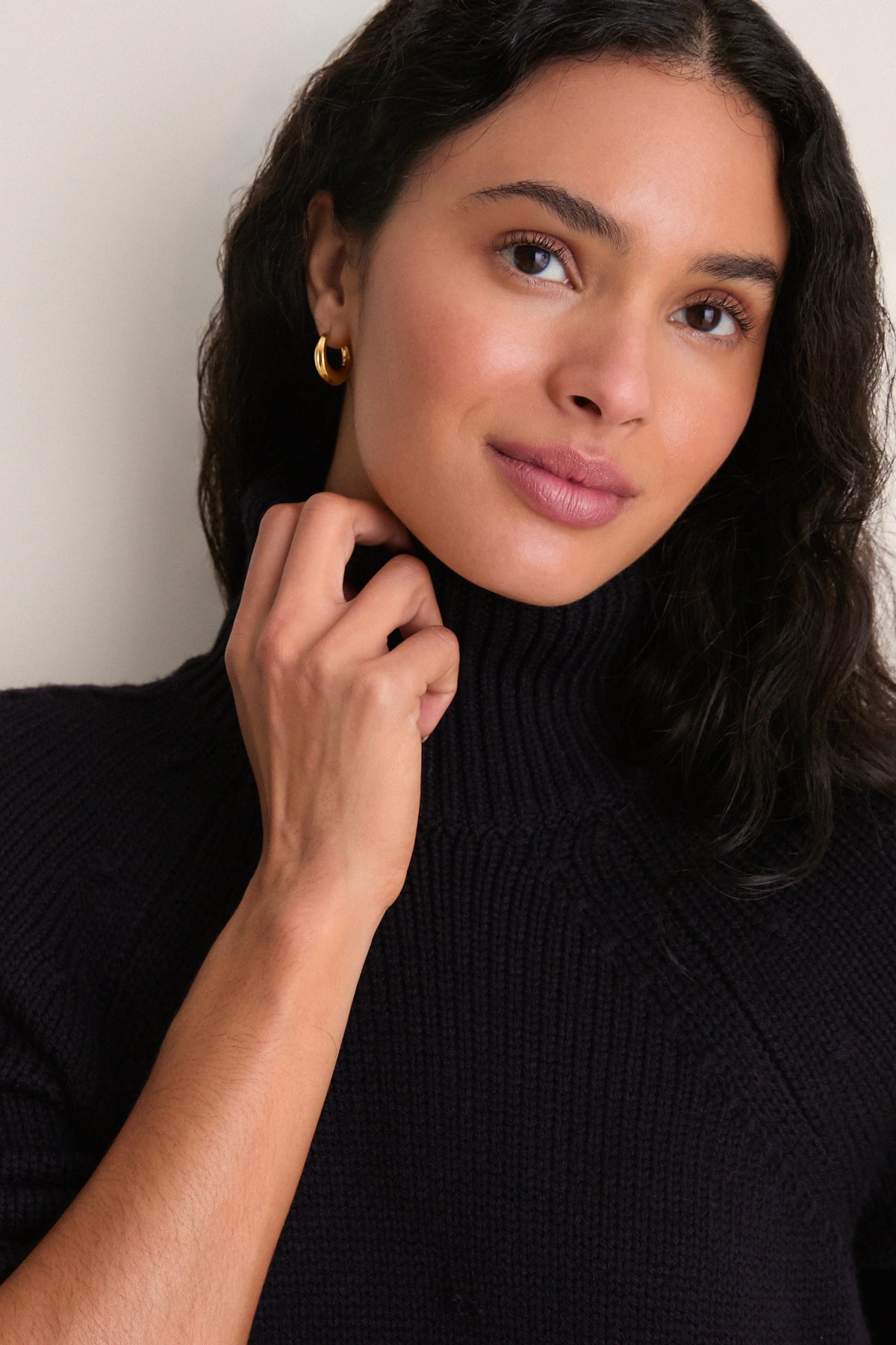 Navy Louisa Turtleneck Sweater