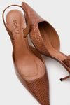 Miele Snake Paola Mid Heels