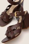 Chestnut Brown Renata Block Heels