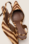 Natural Zebra Paola Mid Heels