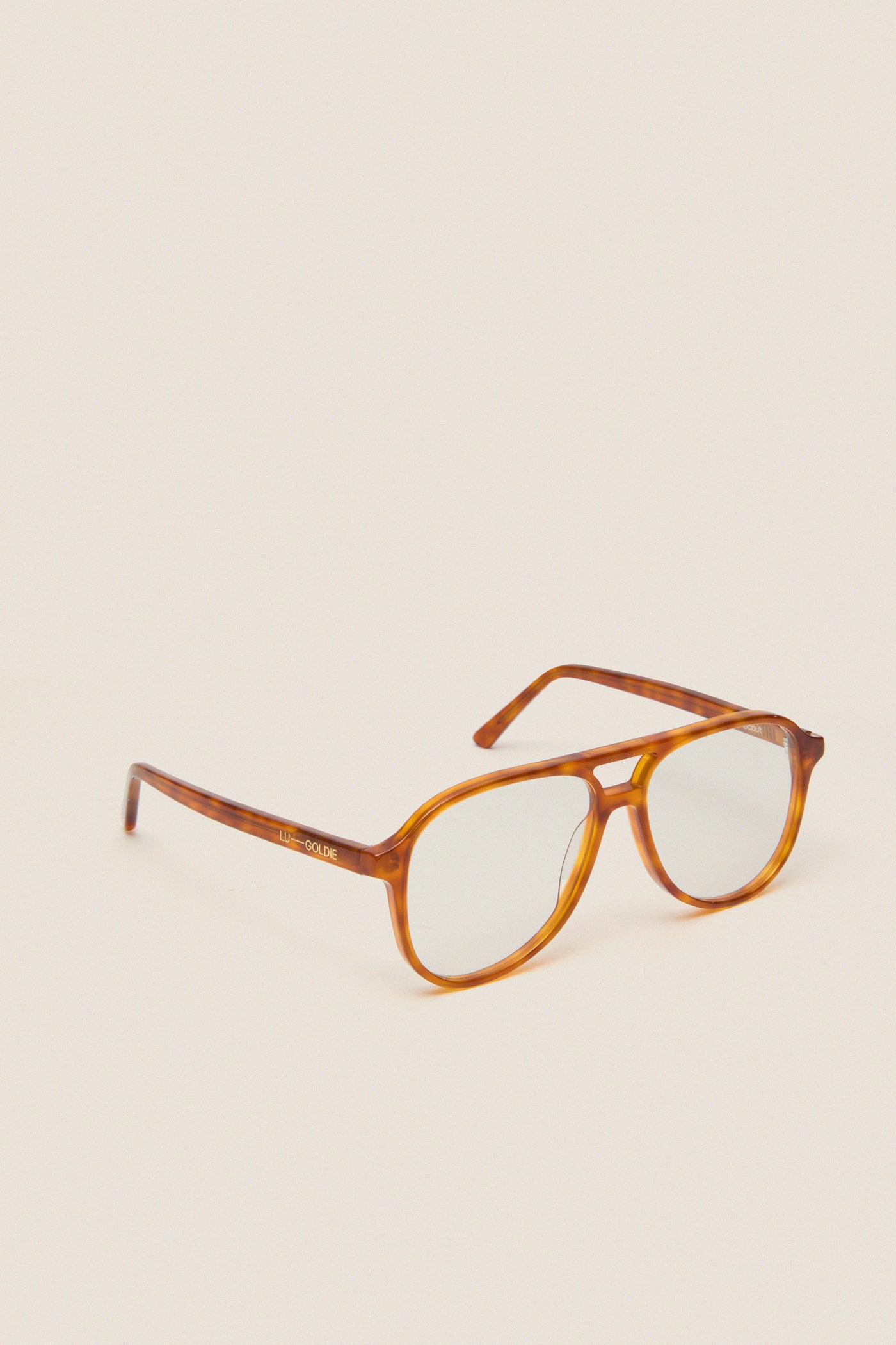 Maple Blue Light Scout Glasses in tortoiseshell, featuring a classic aviator design with slender temples and blue light lenses for effortless, high-end style and fun adventures.
