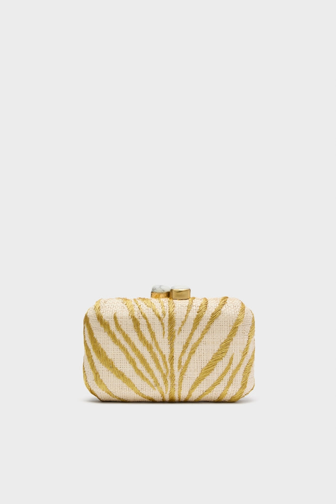 Brushed Gold Le Zoo Minaudiere