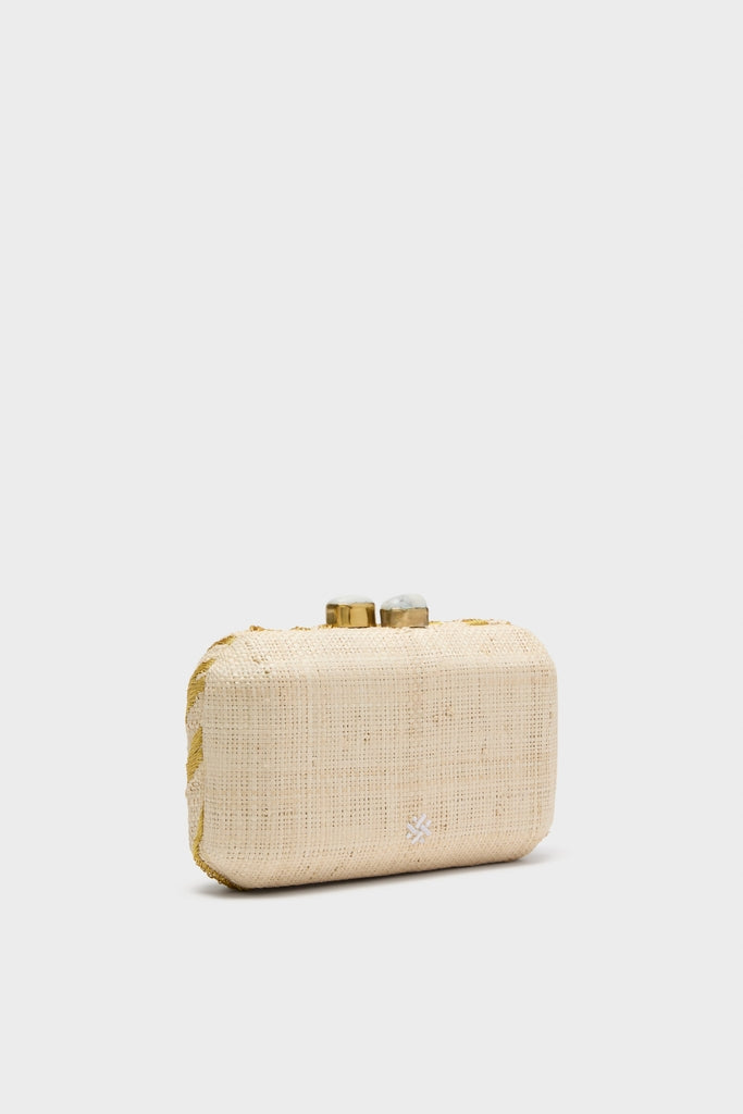 Brushed Gold Le Zoo Minaudiere