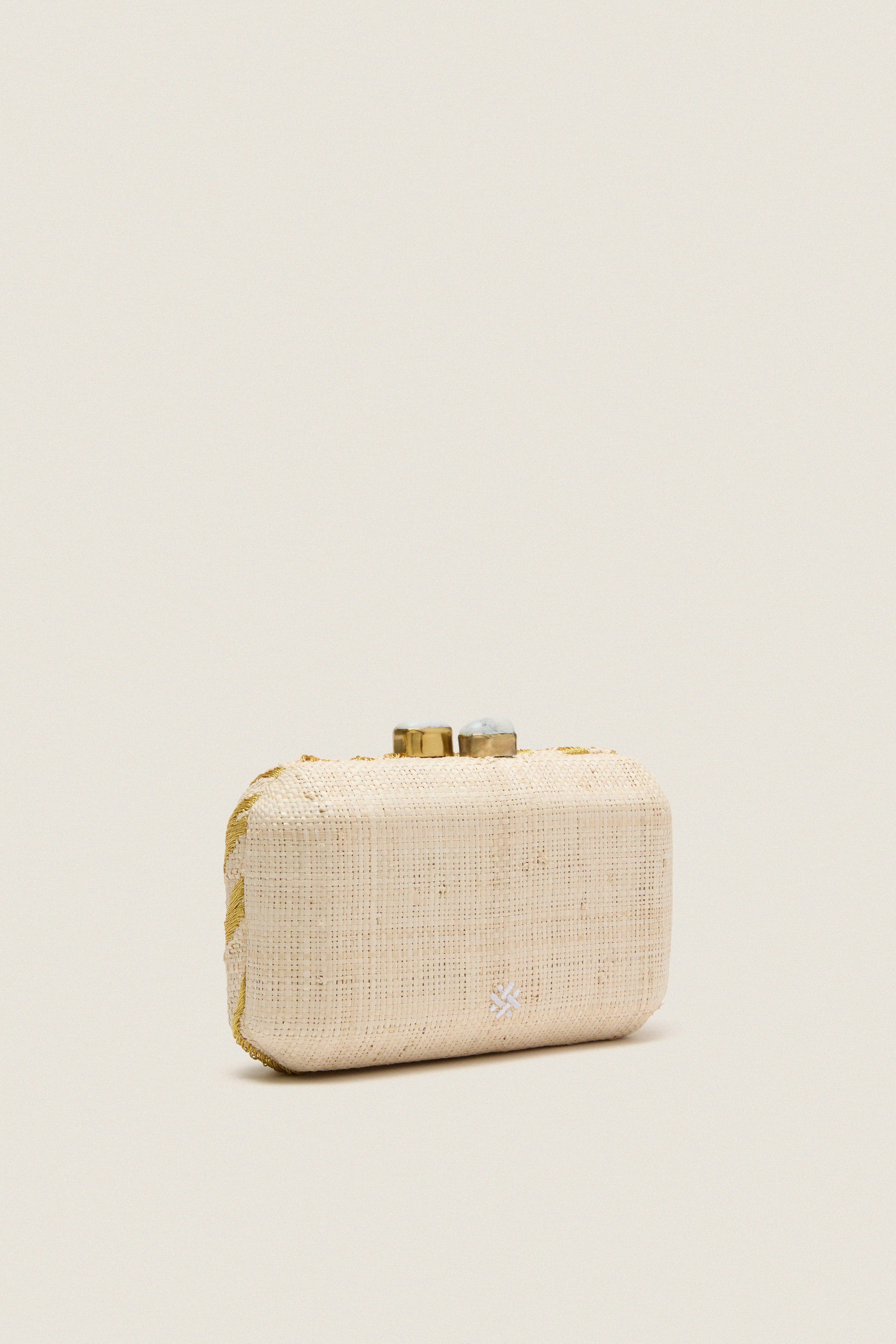 Brushed Gold Le Zoo Minaudiere