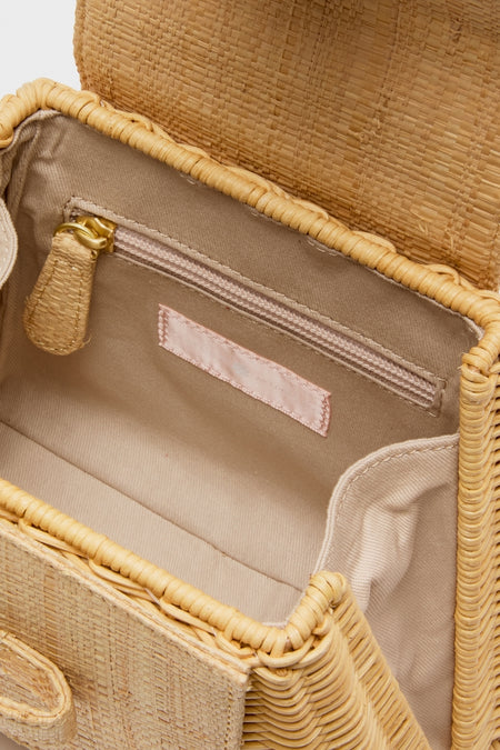 Natural Raffia Petite Lady Bag