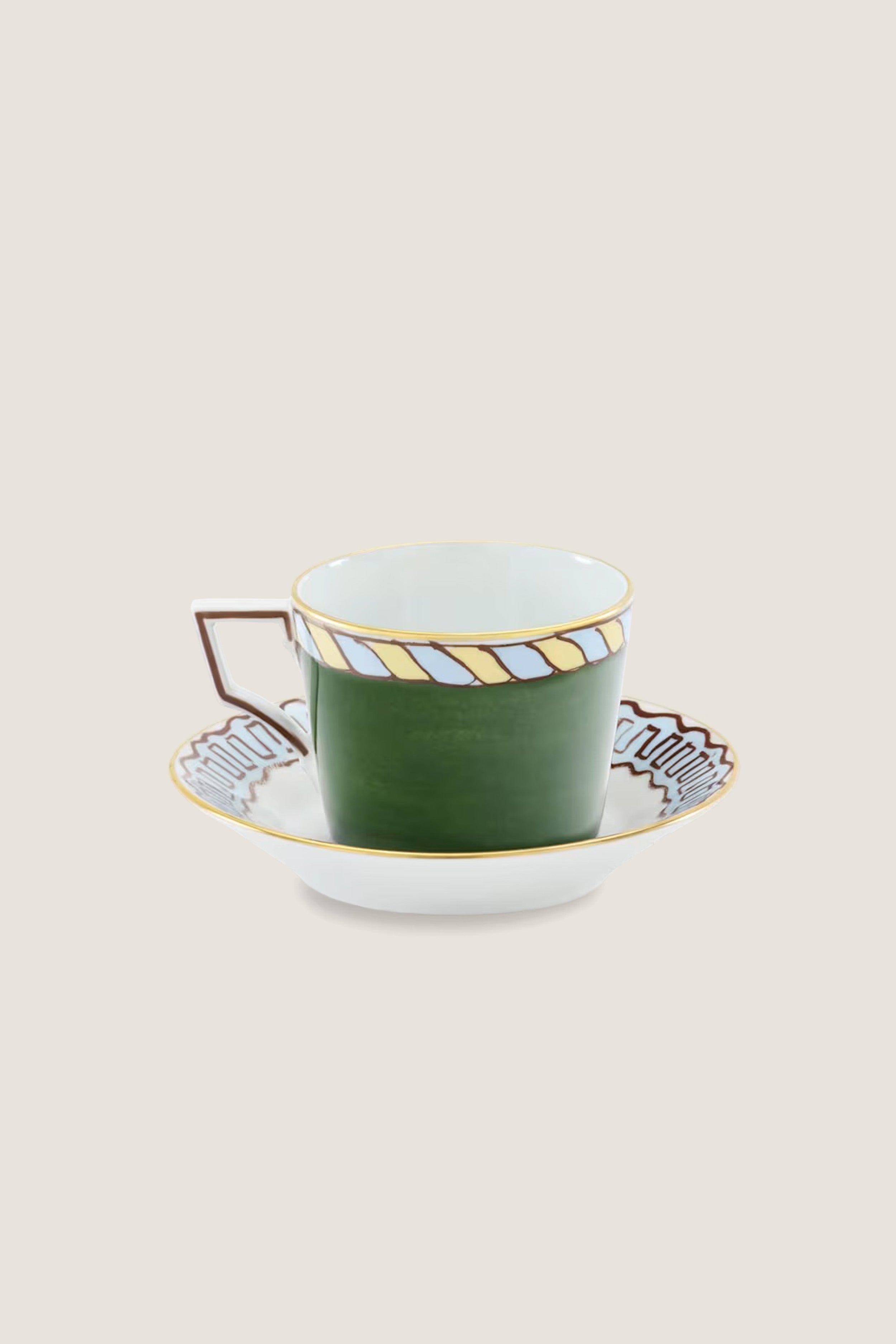 Il viaggio di Nettuno Pine Green Tea Set for 2