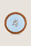 Il viaggio di Nettuno Brown and Light Blue Charger Plate