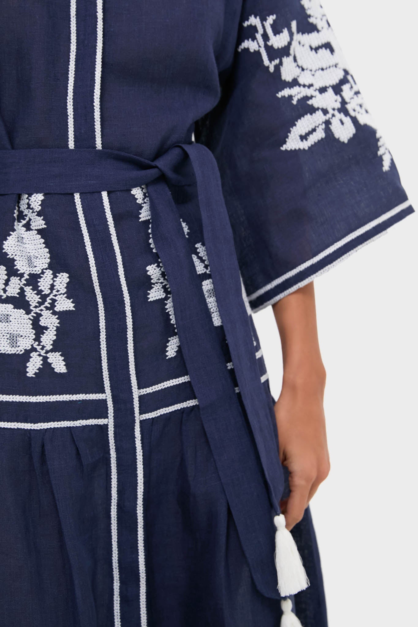 Navy Swan Dress