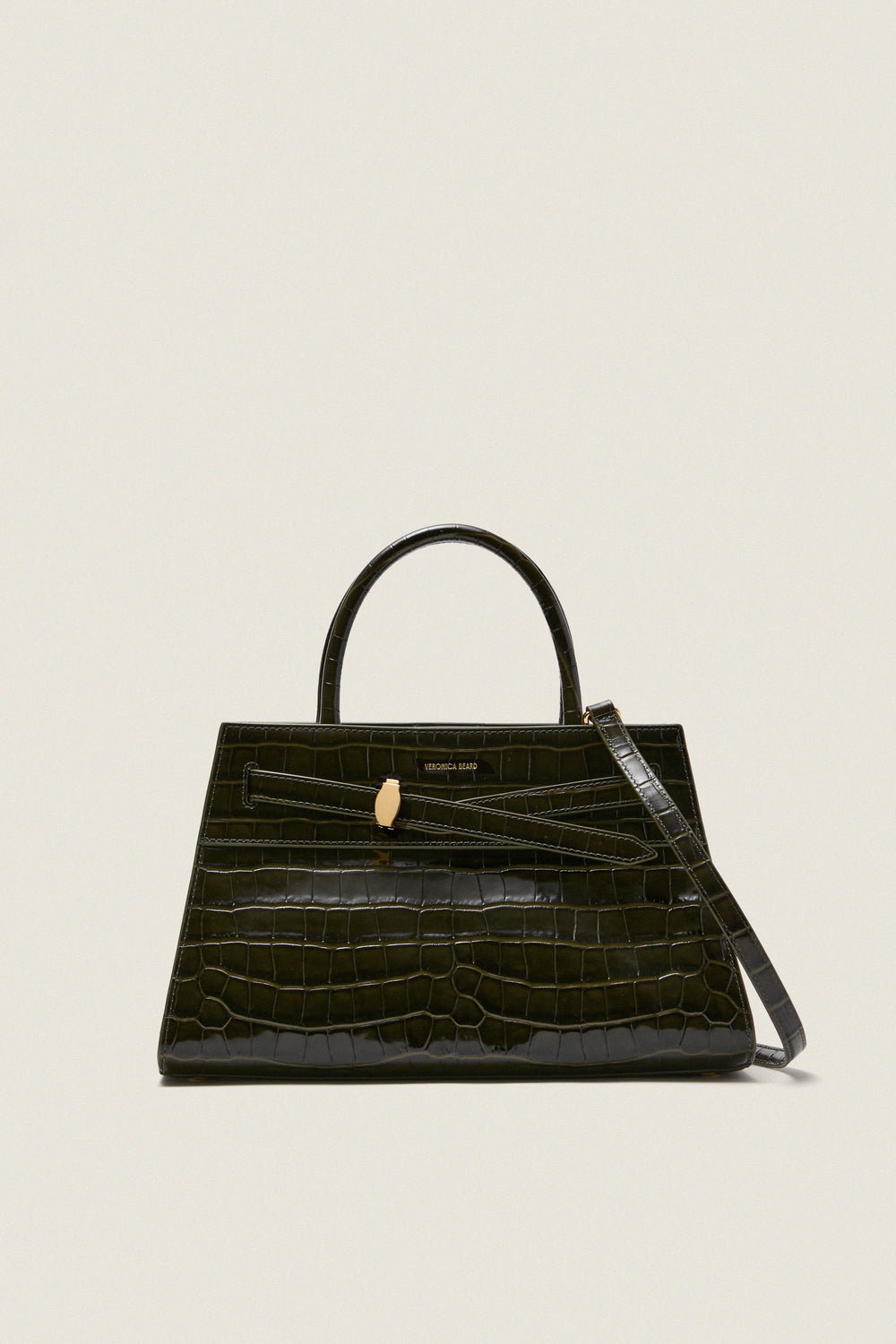 Cypress Croc Embossed Veronica Beard Dash Bag