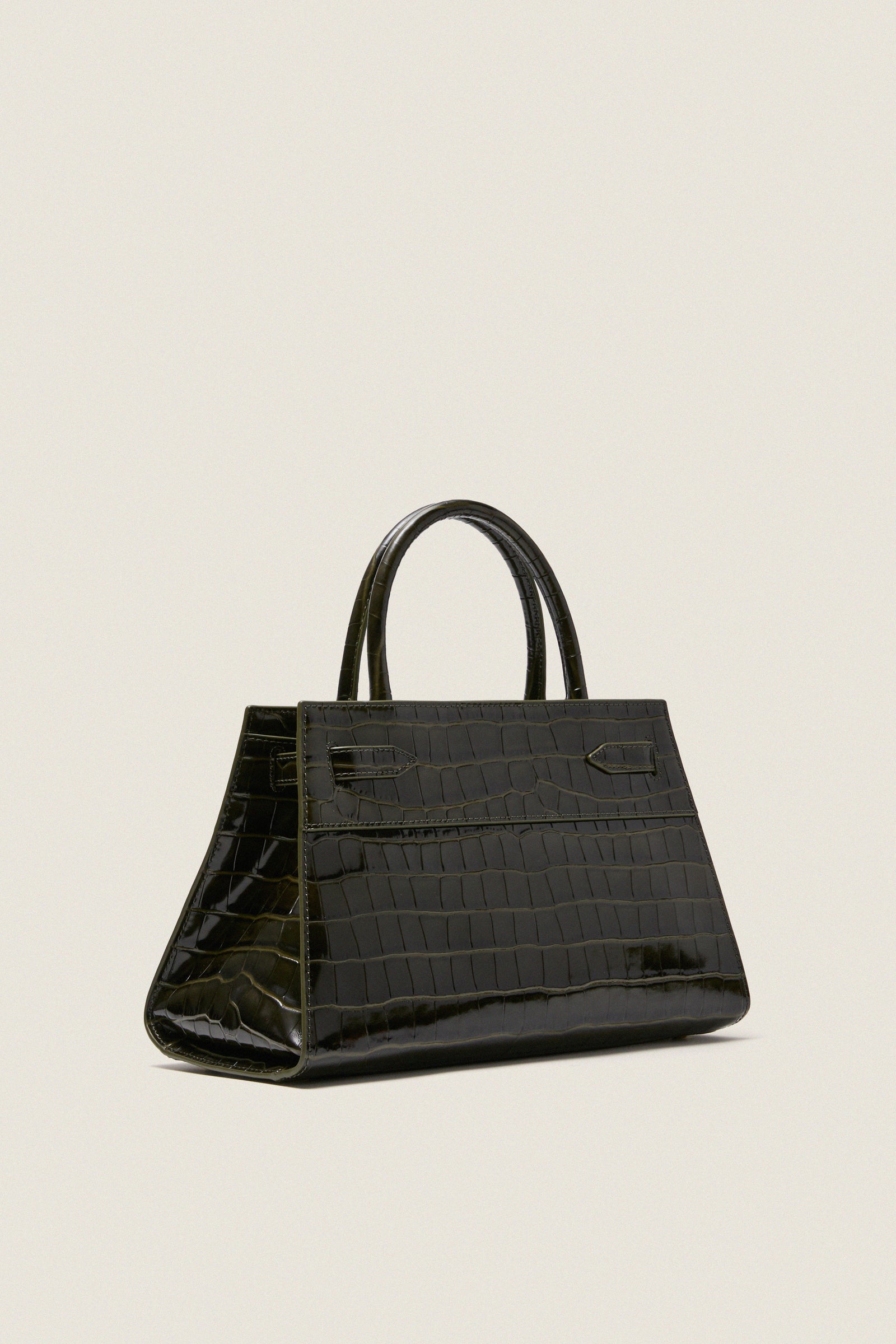 Cypress Croc Embossed Veronica Beard Dash Bag