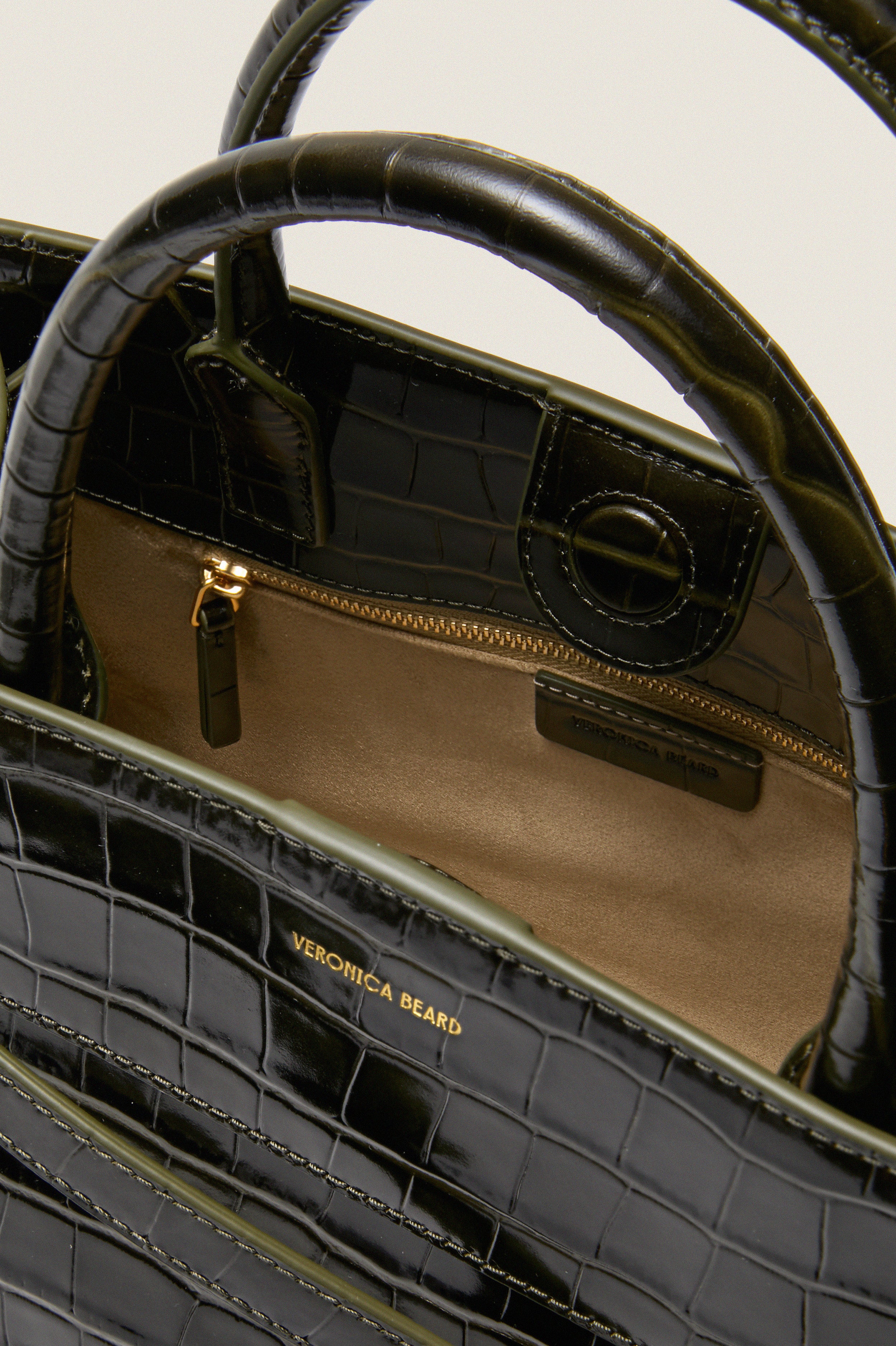 Cypress Croc Embossed Veronica Beard Dash Bag | Veronica Beard