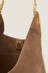 Bark Suede Jour Bag