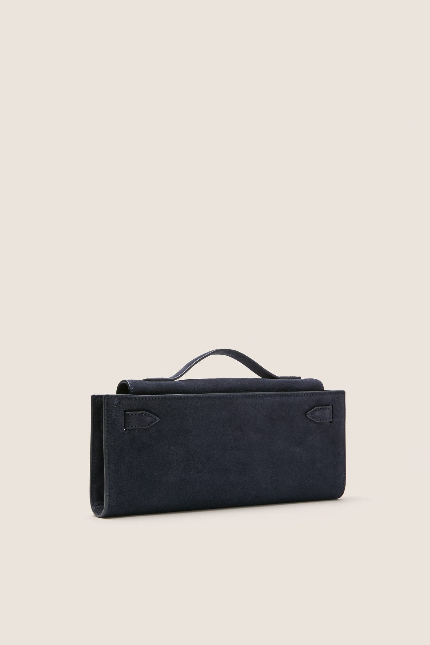 Navy Suede Veronica Beard Dash Clutch