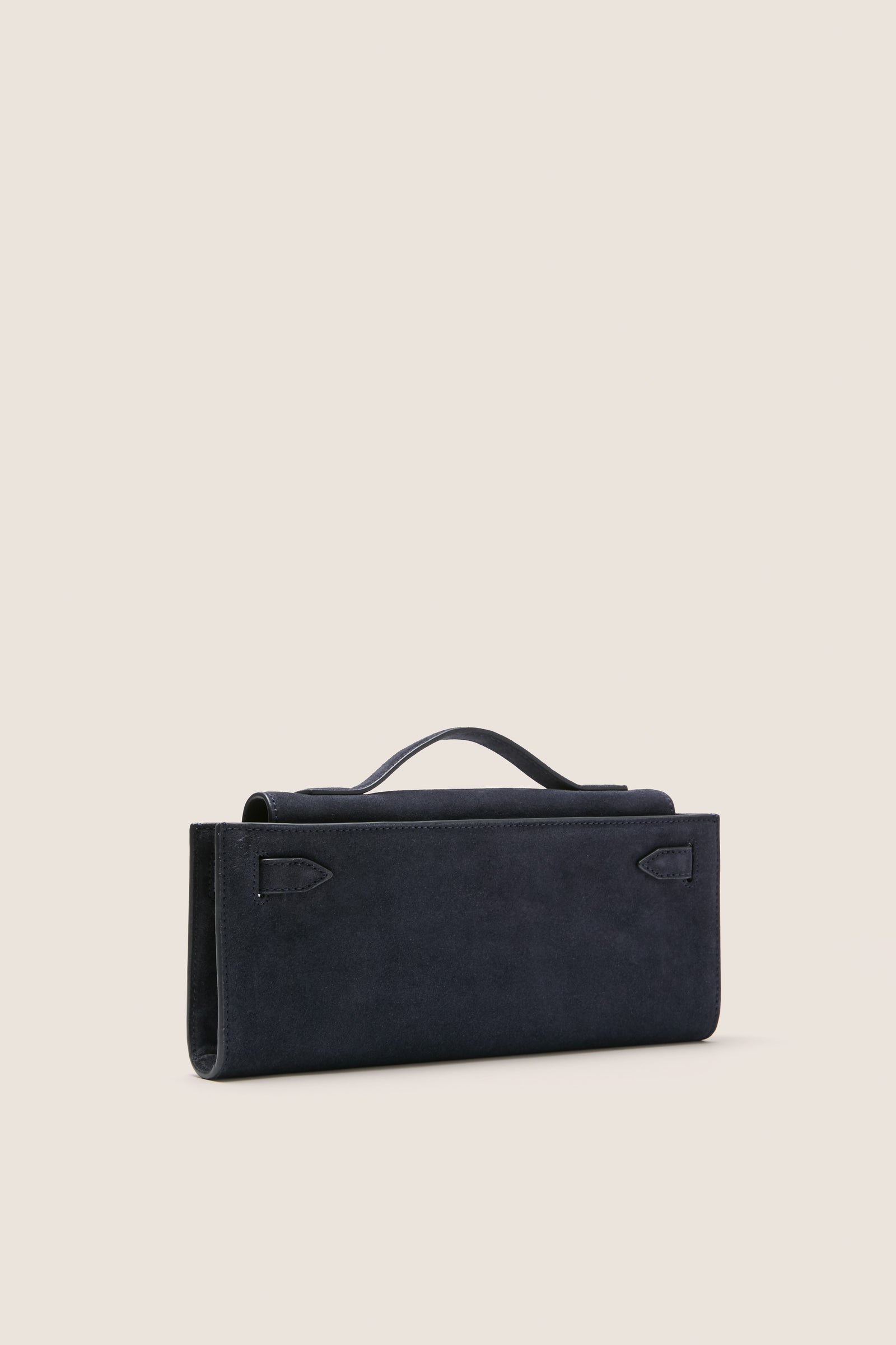 Navy Suede Veronica Beard Dash Clutch
