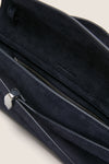 Navy Suede Veronica Beard Dash Clutch