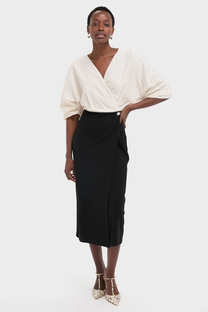 Ivory and Black Orion Dress | STAUD Ivory and Black Orion Dress | STAUD