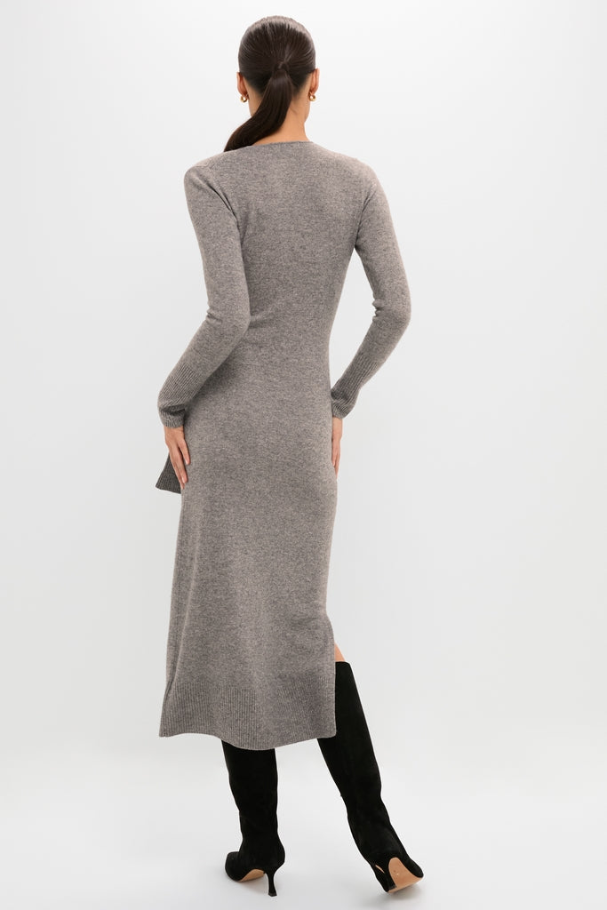 Medium Heather Grey Salomez Knit Dress | Veronica Beard Medium Heather Grey Salomez Knit Dress | Veronica Beard