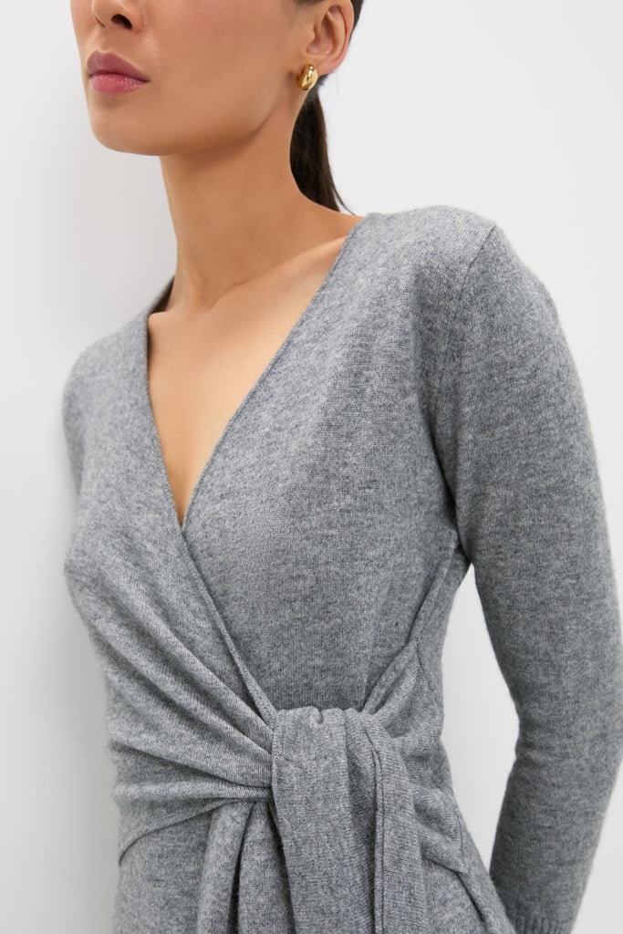 Medium Heather Grey Salomez Knit Dress | Veronica Beard Medium Heather Grey Salomez Knit Dress | Veronica Beard