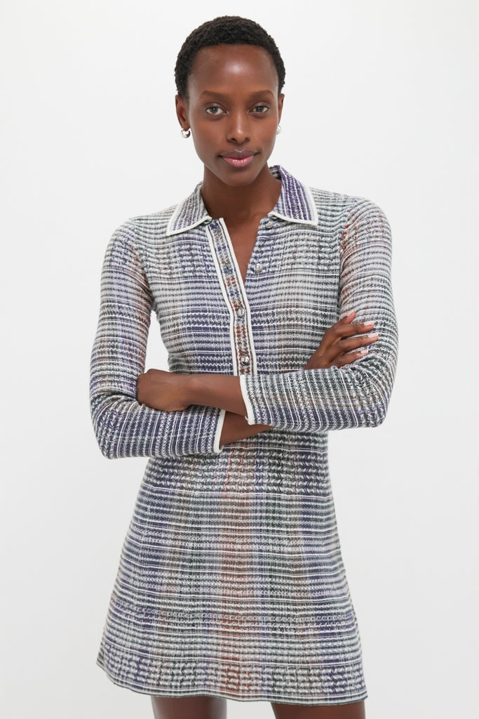 Dark Hunter Green Multi Lauper Dress