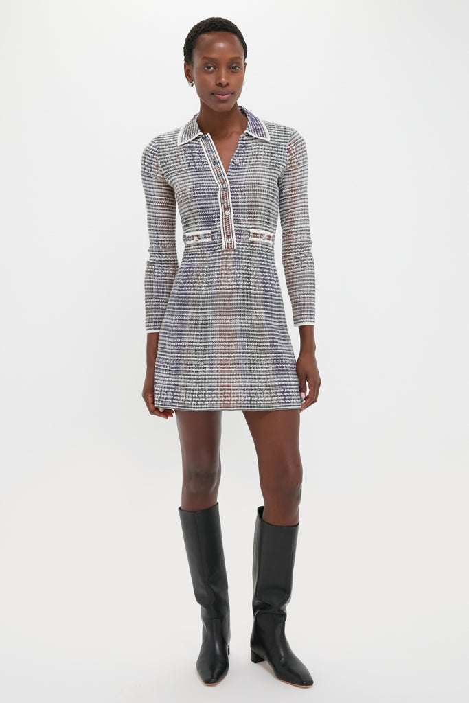Dark Hunter Green Multi Lauper Dress | Veronica Beard