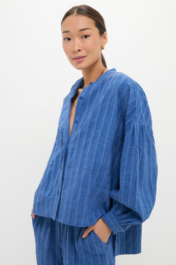 Shadow Stripe Juliette Button Down